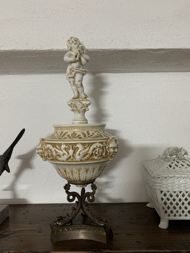Grande vaso urna - con, coperchio