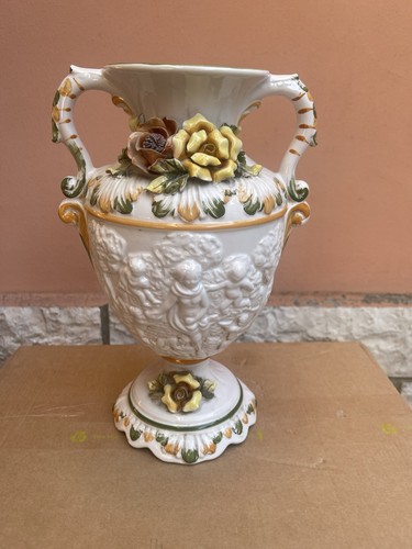 Vaso anfora ceramica bassano - vaso,
