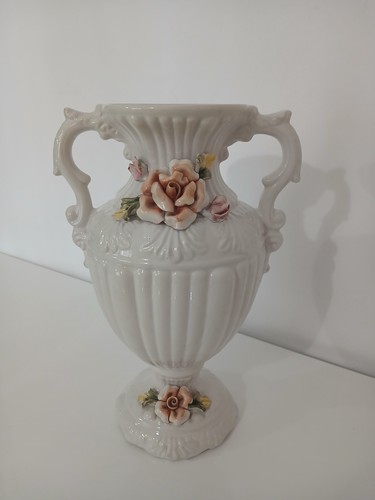 Vaso capodimonte vintage 32cm - vaso,
