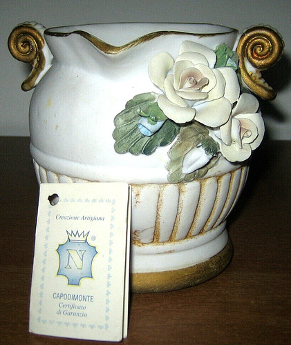Vaso capodimonte artigianale - capodimonte,