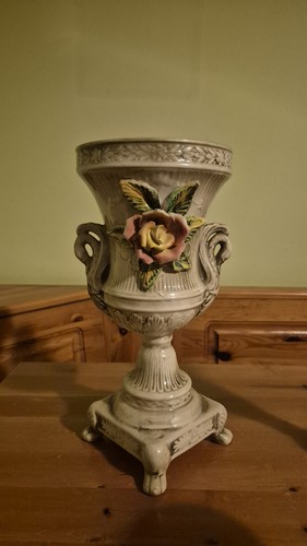 Vaso ceramica capodimonte - vaso,