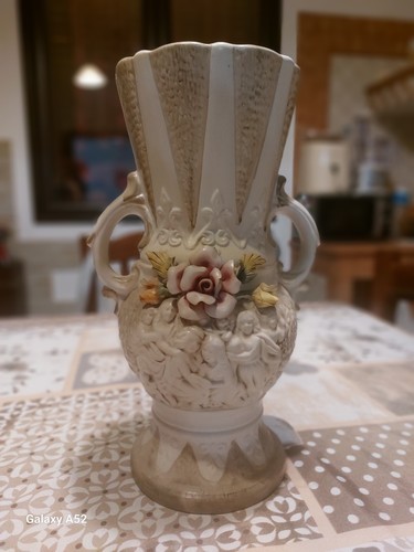 Vaso stile capodimonte vintage - capodimonte,