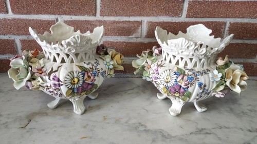 Coppia vasi ceramica dipinta - vasi,