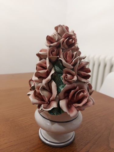 Vaso rose capodimonte - capodimonte, ceramica