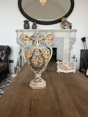 Vaso traforato ceramica di - in,