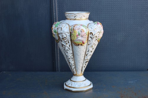 Vaso capodimonte ceramica - capodimonte,